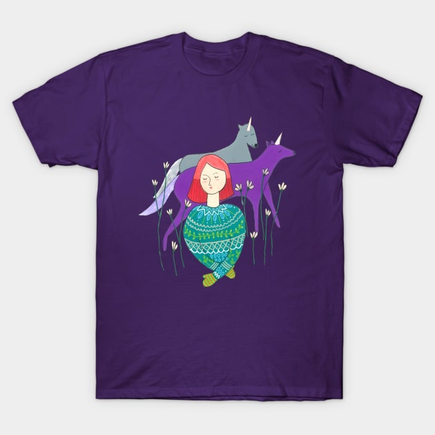 Dog Unicorns T-Shirt by DoodlesAndStuff